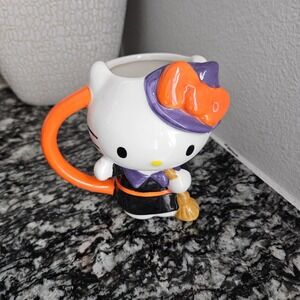 Blue Sky‎ Clayworks Hello Kitty Halloween Cat Mug By Sanrio 2024 Collectible